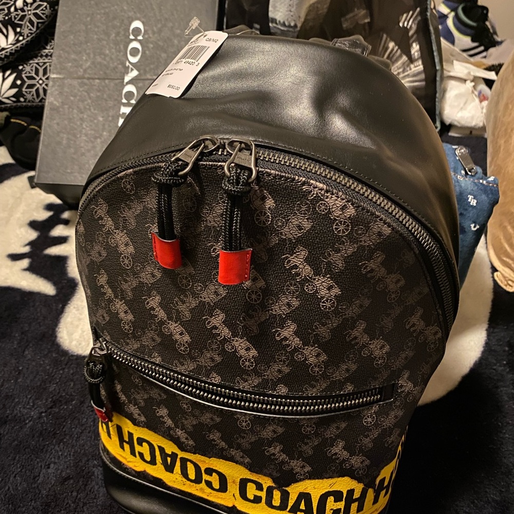 Coach Yellow Caution Bag NWT (or get the set) Hard to Find - Picture 8 of 10